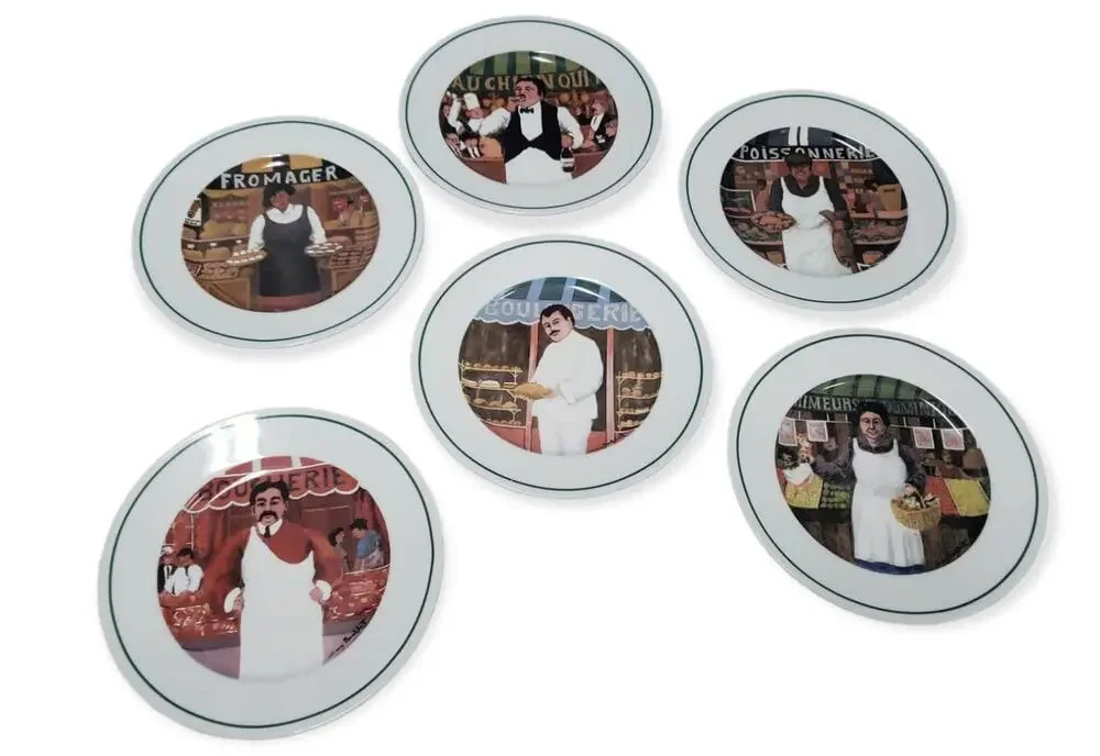 L'etalage Collection THE SHOPKEEPERS Salad Plate Collector Home Kitchen Decor